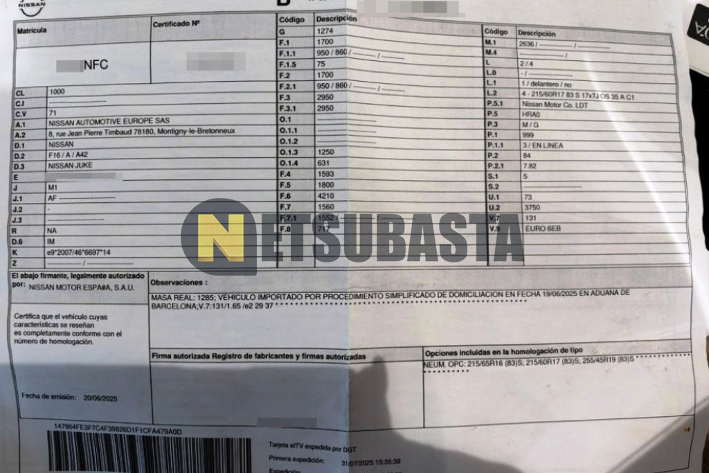 Nissan Juke 1.0 DIG-T 2025